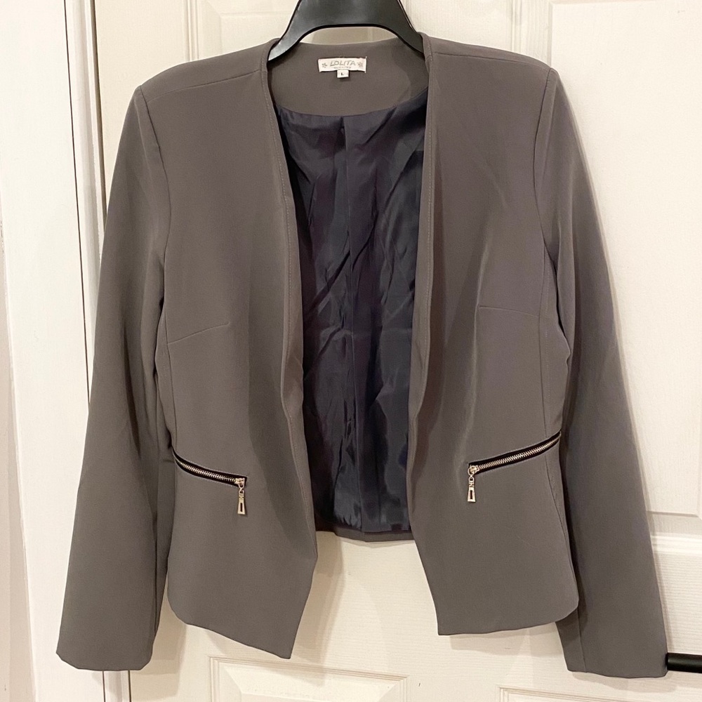 Fully Lined, Cropped Blazer - image 1